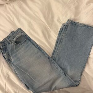 Zara Light Blue Straight Leg Jeans
